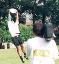 Taro with a leaping grab